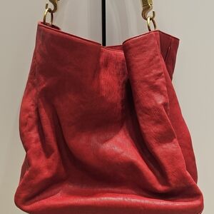 Yves Saint Laurent Red Hobo Bag